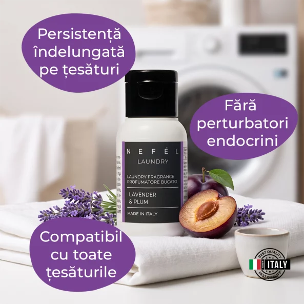 Parfum de rufe concentrat Nefel Lavender &amp; Plum, 50 ml