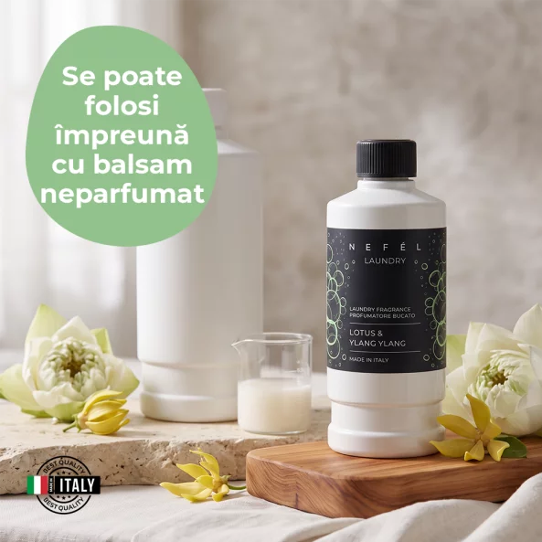 Parfum de rufe concentrat Nefel Lotus &amp; Ylang Ylang, 500 ml