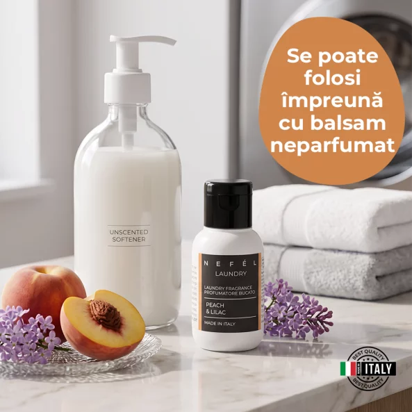 Parfum de rufe concentrat Nefel Peach &amp; Lilac, 50 ml