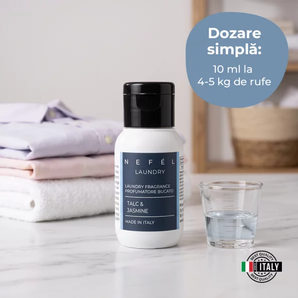 Parfum de rufe concentrat Nefel Talc &amp; Jasmine, 50 ml