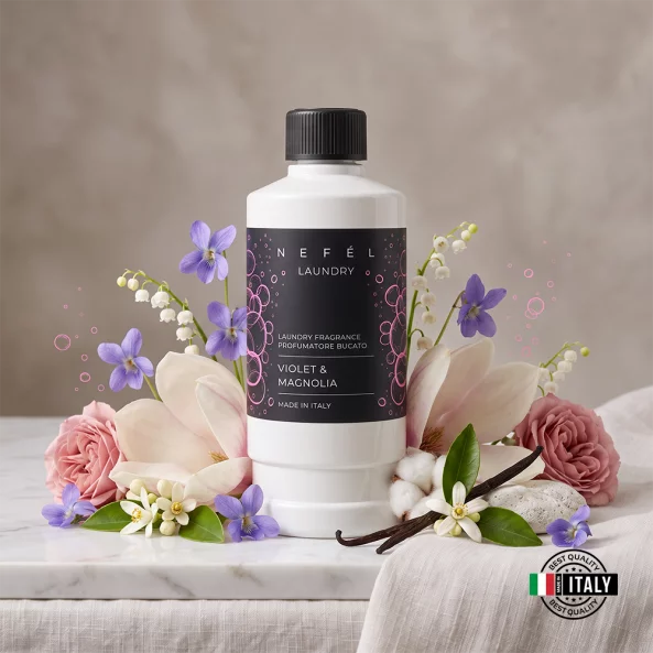 Parfum de rufe concentrat Nefel Violet &amp; Magnolia, 500 ml