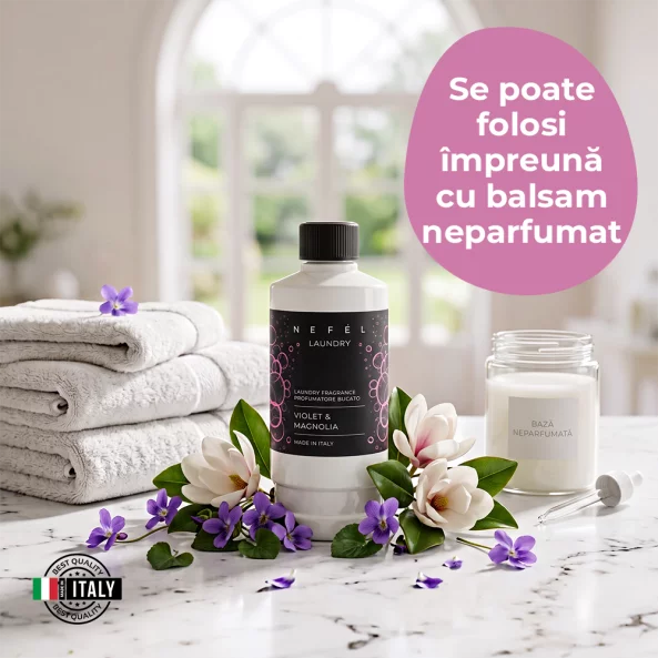 Parfum de rufe concentrat Nefel Violet &amp; Magnolia, 500 ml