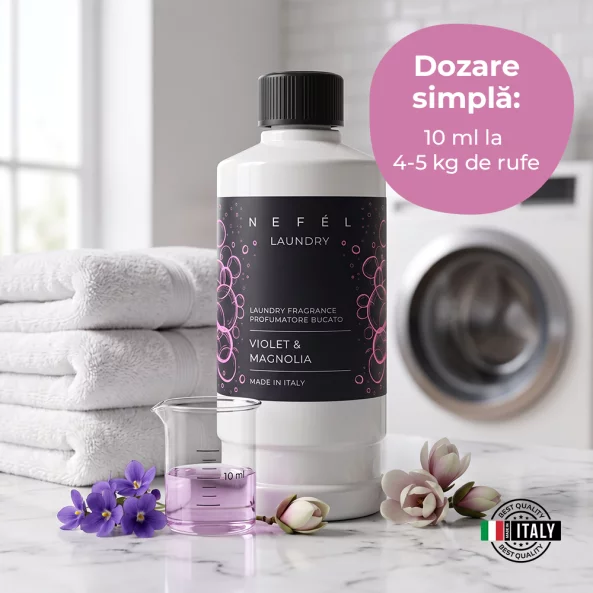 Parfum de rufe concentrat Nefel Violet &amp; Magnolia, 500 ml
