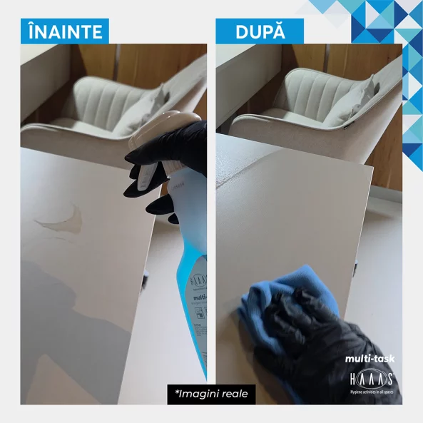 Solutie curatat mobila, sticla, plastic si suprafete lavabile, antistatica, igienizanta, HAAAS Multi-Task, 750 ml