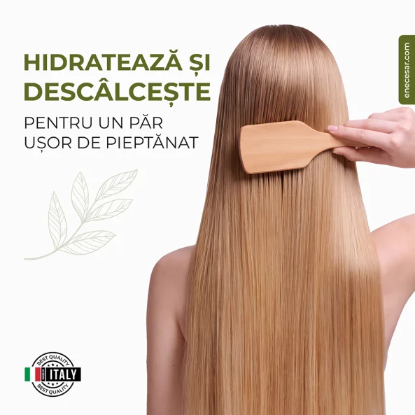 Balsam de par Nefel Green Tea Leaves, cu acid hialuronic si unt de shea, hidratant si reparator, 480 ml