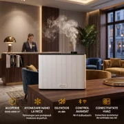 Difuzor parfum camera eSSenza Vera Smart Diffuser EVOV-10, HVAC, Wi-Fi, Bluetooth, acoperire 3000-4000 m3, alb