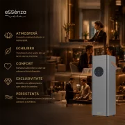 Difuzor parfum camera eSSenza Vera Smart Diffuser EVU-15, HVAC, Wi-Fi, Bluetooth, acoperire 5000-8000 m3, gri