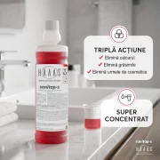 Solutie anticalcar baie, super-concentrata, non-acida, igienizanta, HAAAS Sanitap-S, 1 L