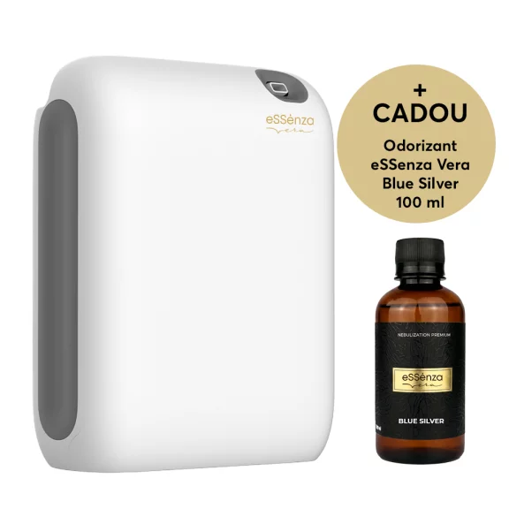 Pachet promo difuzor parfum camera + rezerva Blue Silver 100 ml, Smart Diffuser EVOV-2, eSSenza Vera