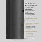Pachet promo difuzor parfum camera + rezerva Amber Wood 250 ml, Smart Diffuser EVRAD-2, eSSenza Vera