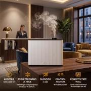 Pachet promo difuzor parfum camera + rezerva Blue Silver 1 L, Smart Diffuser EVOV-10, eSSenza Vera