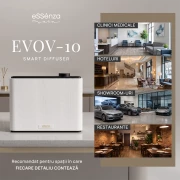 Pachet promo difuzor parfum camera + rezerva Blue Silver 1 L, Smart Diffuser EVOV-10, eSSenza Vera