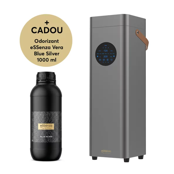 Pachet promo difuzor parfum camera + rezerva Blue Silver 1 L, Smart Diffuser EVU-15, eSSenza Vera