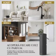 Pachet promo difuzor parfum camera + rezerva Orange Blossom 250 ml, Smart Diffuser EVRAD-2, eSSenza Vera