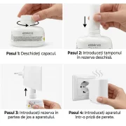 Pachet promo difuzor odorizant camera + rezerva Bergamo 100 ml, Electric Diffuser, eSSenza Vera