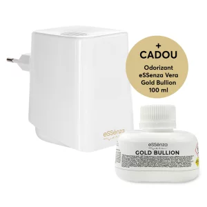 Pachet promo difuzor odorizant camera + rezerva Gold Bullion 100 ml, Electric Diffuser, eSSenza Vera