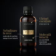 Pachet promo difuzor parfum camera + rezerva Amber Wood 100 ml, Smart Diffuser EVOV-2, eSSenza Vera