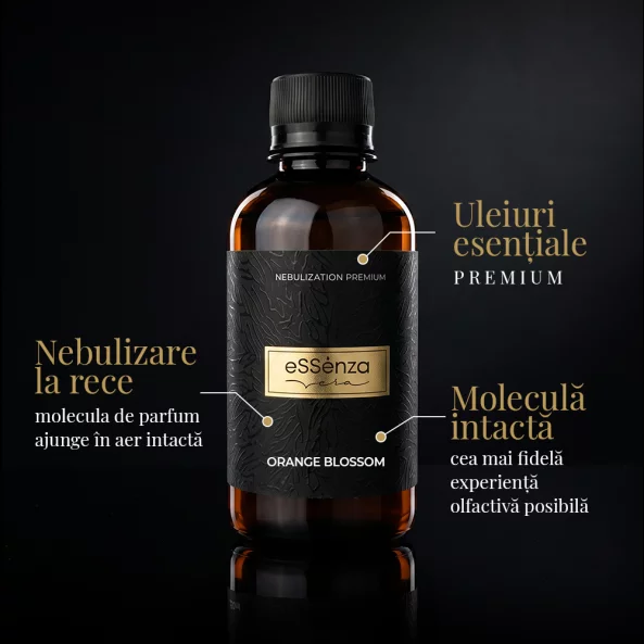 Pachet promo difuzor parfum camera + rezerva Orange Blossom 100 ml, Smart Diffuser EVOV-2, eSSenza Vera
