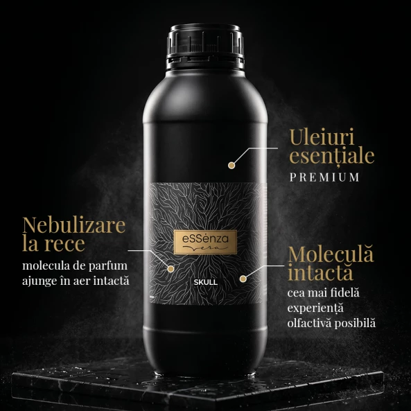 Pachet promo difuzor parfum camera + rezerva Skull 1 L, Smart Diffuser EVU-15, eSSenza Vera