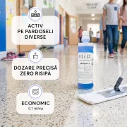 Detergent pardoseli parfumat, super-concentrat, cap de dozare, HAAAS Aktipav-S, 1 L