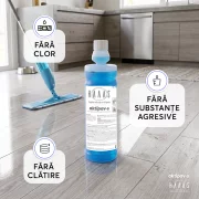 Detergent pardoseli parfumat, super-concentrat, cap de dozare, HAAAS Aktipav-S, 1 L