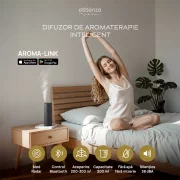 Difuzor parfum camera eSSenza Vera Smart Diffuser EVRAD-2, senzor radar, Wi-Fi, Bluetooth, acoperire 200-300 m3, negru
