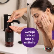 Sapun lichid cu pH neutru pentru fata si maini Nefel Bergamot &amp; Vervain, cu vitamina E si glicerina, 480 ml