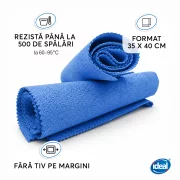 Set 2 lavete microfibra impregnate cu poliuretan pentru zone umede Ideal PU-TOUCH, 35x40 cm, albastre
