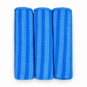 Set 3 lavete microfibra cu peri pentru murdarie grosiera Ideal Bristles, 40x40 cm, albastre