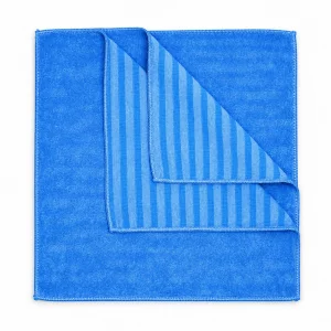 Set 3 lavete microfibra cu peri pentru murdarie grosiera Ideal Bristles, 40x40 cm, albastre