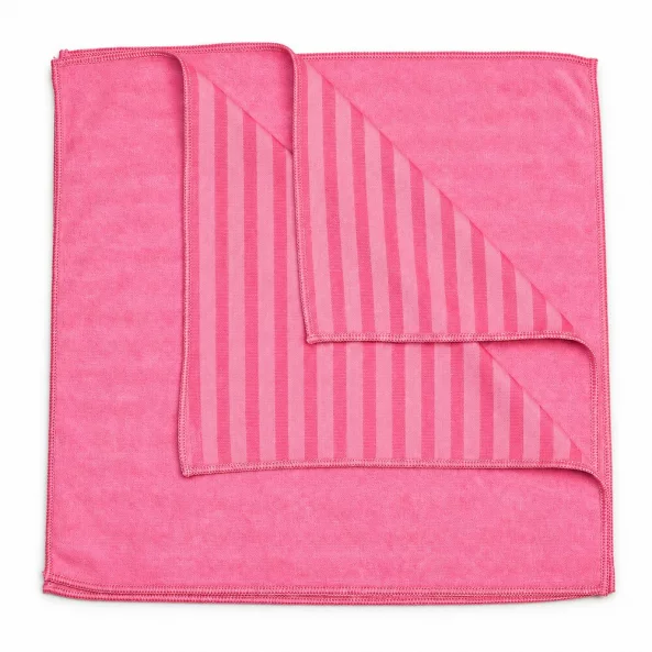 Set 3 lavete microfibra cu peri pentru murdarie grosiera Ideal Bristles, 40x40 cm, rosii