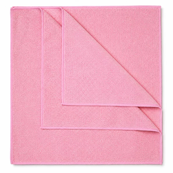 Set 3 lavete microfibra pentru curatenie universala Ideal BASIC Professional, 40x40 cm, rosii
