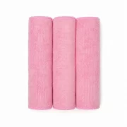 Set 3 lavete microfibra pentru curatenie universala Ideal BASIC Professional, 40x40 cm, rosii