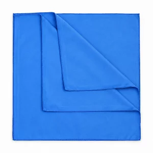 Set 3 lavete microfibra pentru inox, sticla si ceramica Ideal SOFT VELOUR, 40x40 cm, albastre