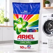 Detergent rufe pudra Ariel Professional Color, 10 kg, 66 spalari