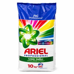 Detergent rufe pudra Ariel Professional Color, 10 kg, 66 spalari